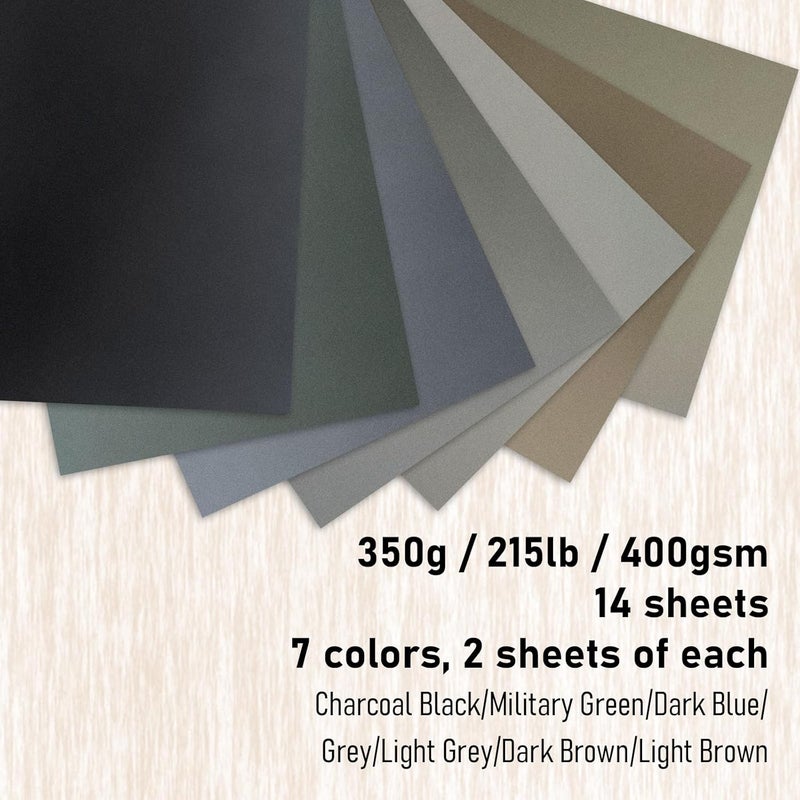 Patron Pastel Paper Pad for Artists, Assorted Colors, 9x12 inches, (215lb/400gsm) 14 Sheets, Art Drawing Paper for Adults and Students,Glue Bound - Image 4